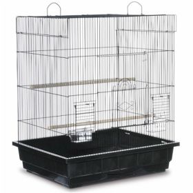 Square Roof Parakeet Cage (Option: black)